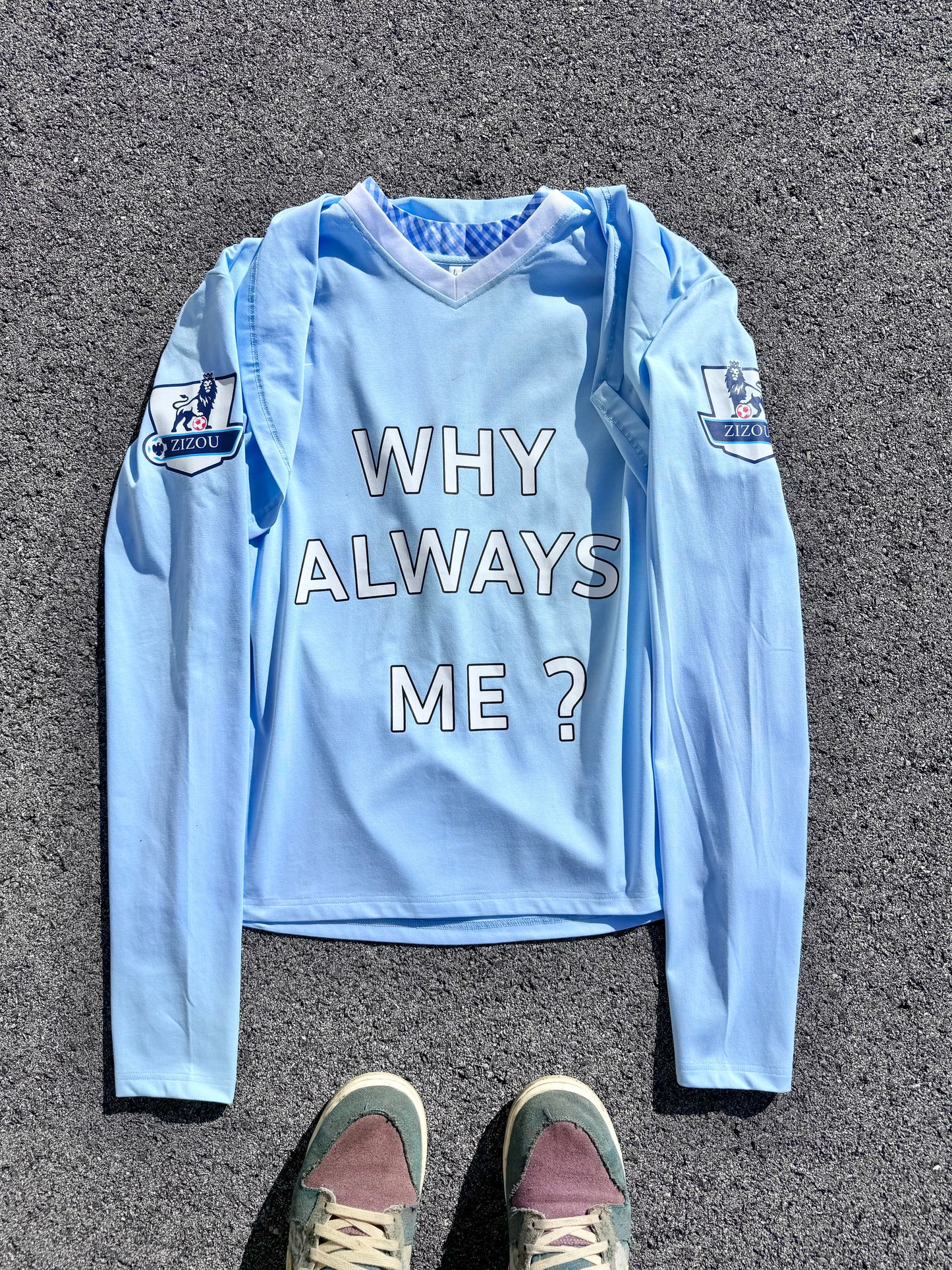 WHY ALWAYS ME CELEBRATION TEE